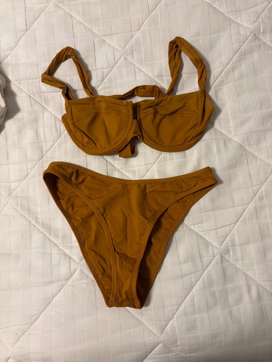 l*space Other - l*space Mustard Brown Two-Piece Bikini Set